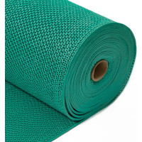 Коврик-дорожка SUNSTEP ПВХ, Zig-Zag, 5мм 0,9х12 м, зеленый 39-685