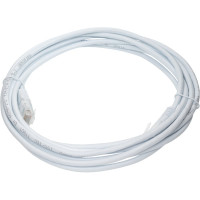 Патч-корд TWT RJ45-RJ45, 4 пары, UTP, категория 5е, 3 м, белый, TWT-45-45-3.0-WH