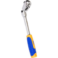 Удлиненная трещоточная рукоятка KRAFT шарнирная, 3/8”Dr, 72 зуба KT 705034