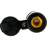 Розетка панельная 35-50 мм, защитная крышка энаргит П35-50-1-ЗКБП