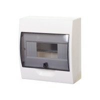 Корпус навесной с прозрачной дверцей Systeme Electric (Schneider Electric) City9 Box 1ряд/8модулей EZ9E108S2SRU