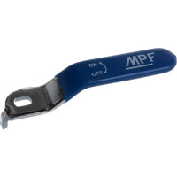 Ручка для шарового крана MPF длинная, усиленная, для крана, 1/2" - 3/4", прорезиненная СИНЯЯ, MP-У ИС.131177