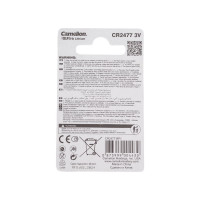 Литиевая батарейка Camelion CR2477 BL-1, 3V 8660