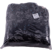 Хлопчатобумажные перчатки DolleX, с ПВХ, 4 нитки, 200 пар, черные, 200PVX-4B