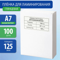 Пленки-заготовки для ламинирования BRAUBERG комплект 100 шт., 531787