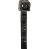 Хомут стяжка нейлоновая SUPRLAN 4,8х300мм черная UV /100pcs/ 06-1013