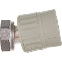 Муфта комбинированная с накидной гайкой VALFEX PP-R серая, 25 мм х3/4" 10139025Г 127-0378