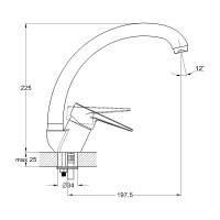 Смеситель для кухни Solone SUP4-A045