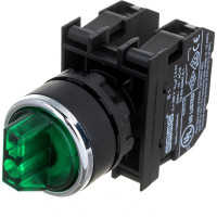 Переключатель Emas 2-0-1, без фиксации, зелёный, 250В AC, 4 А B101SL32Y