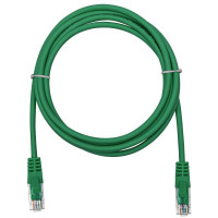 Патч-корд компьютерный U/UTP SUPRLAN Cat.5e 4x2 26AWG /7x0.16mm/ Cu LSZH зеленый 2м 10-0158