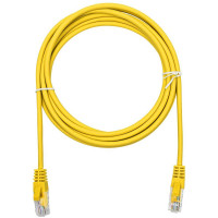 Патч-корд компьютерный U/UTP SUPRLAN Cat.5e 4x2 26AWG /7x0.16mm/ Cu LSZH желтый 3м 10-0164