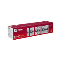 Автоматический выключатель EKF PROxima ВА 47-125, 3P, 80А, 15кА mcb47125-3-80C