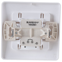 1-клавишный выключатель Systeme Electric BLANCA с подсветкой 10А, 250B, МОЛОЧНЫЙ BLNVS010112