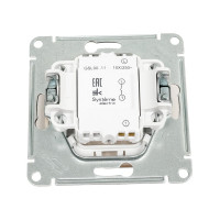 1-клавишный вылючатель Systeme Electric (Schneider Electric) GLOSSA сх.1, 10АХ, титан GSL000411