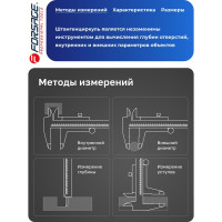 Штангенциркуль Forsage в пластиковом футляре F-5096P3(18015)