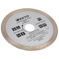 Диск алмазный отрезной сплошной по керамике (125х6х22.2х1.1 мм) EКТО CD-501-125-011