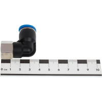 Фитинг цанговый угловой с внутренней резьбой 1/4F для трубки диаметром 10 мм SHPI PLF 10-R02