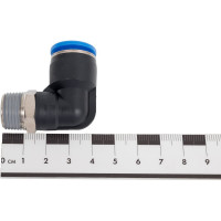 Фитинг цанговый угловой с наружной резьбой 3/8M для трубки диаметром 12 мм SHPI PL 12-R03