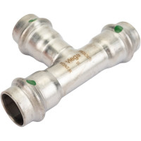 Тройник Viega Sanpress Inox с SC-Contur, нержав.сталь, 18 мм 435868