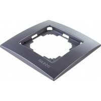 Рамка NILSON одноместная антрацит Touran metallic 24160091