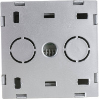 Розетка NILSON 1ОП комп серебро Themis metallic 26131044