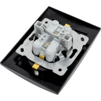 Розетка NILSON 2СП з/к черная Touran 24221025