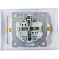 Розетка NILSON 2СП з/к серебро Touran metallic 24131025