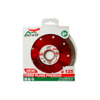 Диск алмазный TURBO GLASS PREMIUM (125х1.2х10х22.23 мм) SKYWER SK-TGP12522