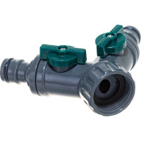 Распределитель 2-х канальный пластиковый 3/4" FIT IT 77425