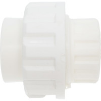 Муфта PRO AQUA PP-R разъемная, пластиковая, белая, PN 10 ШК 32 PA19012b