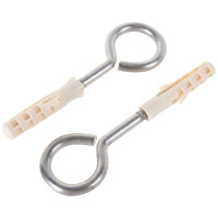 Петля-шуруп ЕВРОПАРТНЕР Zn L30 х d4,1 x O9,6 мм 6шт. 13 0648 4