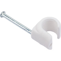 Крепежная скоба ЕВРОПАРТНЕР белая PSC 8-12 100шт. 76082117