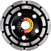 Чашка алмазная зачистная двухрядная (125х22.2 мм) SPARTA 729905