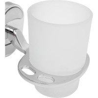 Держатель для стакана и зубных щеток Savol хром S-007057 23238