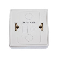 1-клавишный выключатель Systeme Electric ХИТ, О/У, 6А, 250В, белый VA16-131I-B
