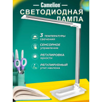Настольный светильник Camelion KD-846, C01, белый, LED 14155