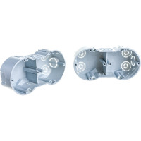 Установочная приборная коробка (подрозетник) KOPOS двухместная KP 64 Electro 71x142х45 для твердых стен (комплект 2шт.) KP 64 / 2 (KA)