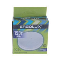 Светодиодная лампа Ergolux LED-GX53-15W-GX53-6K 15Вт, GX53, 6500К, 180-240В 14240