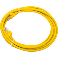 Патч-корд LANMASTER RJ45 - RJ45, 4 пары, UTP, категория 5е, 3 м, желтый LAN-PC45/U5E-3.0-YL