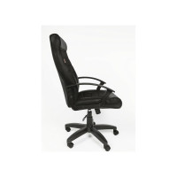 Кресло Easy Chair VTEChair-639 TPU ткань кожзам, черный/черный, пластик 686732