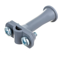 Держатель круглого проводника EZETEK 6-10мм серый, высота 59мм, пластик 91104