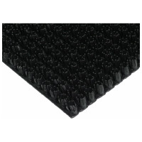 Коврик-дорожка VORTEX 0,90х15 м ТРАВКА на противоскользящей основе черный 24004