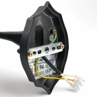 Светильник FERON НБУ-100w вверх, Е27, IP44, черный 11096