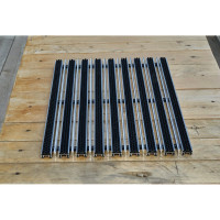 Придверная решетка Gidrolica щетка+скребок, 390х590х23 мм 30034