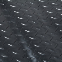 Коврик-дорожка SUNSTEP ПВХ, Рифленый 0,9х12 м, черный 39-613