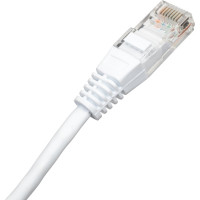Патч-корд TWT RJ45-RJ45, 4 пары, UTP, категория 5е, 3 м, белый, TWT-45-45-3.0-WH