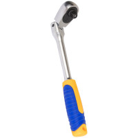 Удлиненная трещоточная рукоятка KRAFT шарнирная, 3/8”Dr, 72 зуба KT 705034