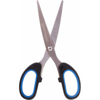 Ножницы BRAUBERG 160 мм, резиновые вставки, черно-синие 236447