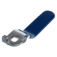 Ручка для шарового крана MPF длинная, усиленная, для крана, 1/2" - 3/4", прорезиненная СИНЯЯ, MP-У ИС.131177