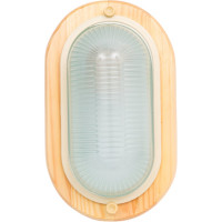 Светильник ЭРА НБО 0460011 Кантри, дерево/стекло, IP54, E27, max 60Вт, 232х140, ОВАЛ, КЛЕН Б0048031